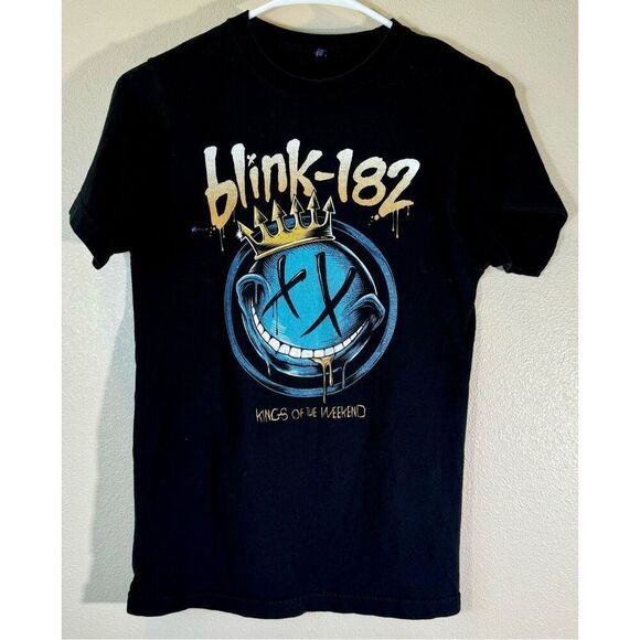 Blink 182 Kids Unisex Black Kings of The Weekend T Shirt - Picture 3 of 8